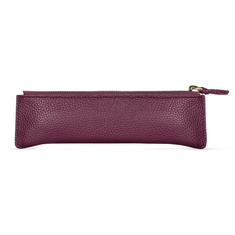 Londo Genuine Leather Pen Case with Zipper Closure, Pencil Pouch Stationery Bag - Image 5